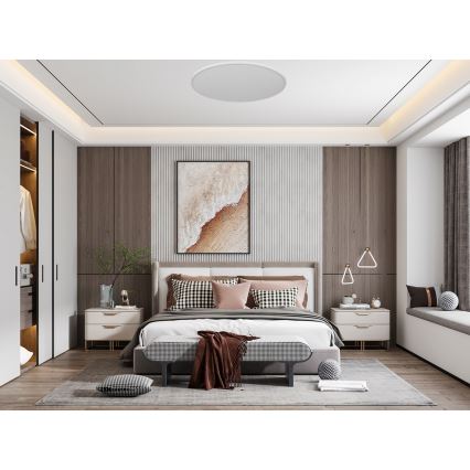 Top Light - Plafón LED regulable REVIT LED/70W/230V 3000-6500K diá. 75 cm blanco + control remoto