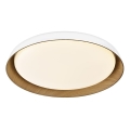 Top Light - Plafón LED regulable SATELLITE LED/48W/230V 3000-6500K diá. 53 cm blanco/marrón + control remoto