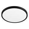 Top Light - Plafón LED REVIT LED/24W/230V 3000/4000/6500K diá. 30 cm negro