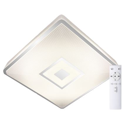 Top Light - Plafón LED RGB regulable RAINBOW LED/24W/230V cuadrado + control remoto