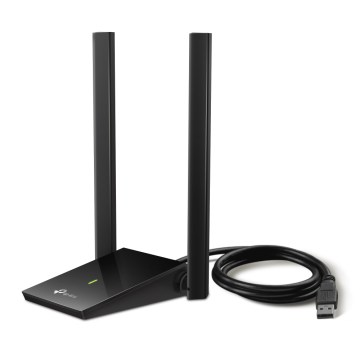 TP-Link - Adaptador USB Wi-Fi con antenas de alta ganancia Archer T4U Plus