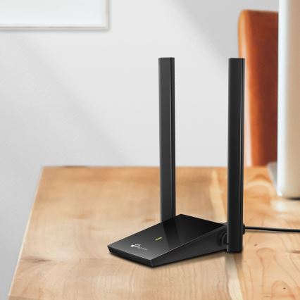 TP-Link - Adaptador USB Wi-Fi con antenas de alta ganancia Archer T4U Plus