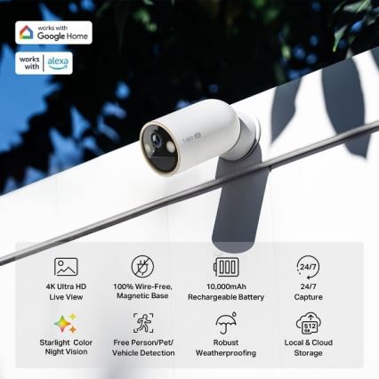 TP-Link - Cámara exterior con sensor 10000 mAh IP66 Wi-Fi