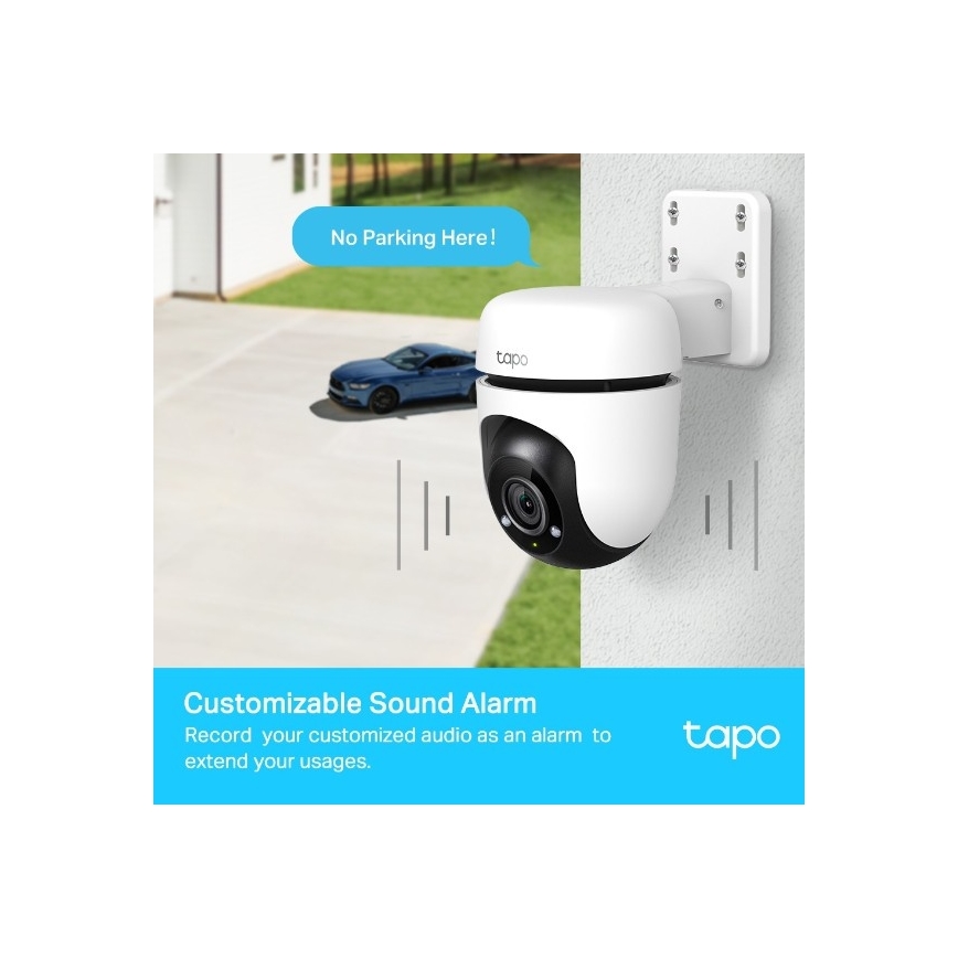 TP-Link - Cámara exterior con sensor, protección IP65 y Wi-Fi