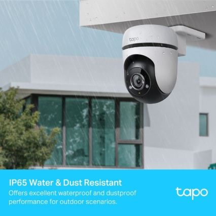 TP-Link - Cámara exterior con sensor, protección IP65 y Wi-Fi
