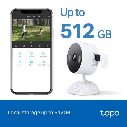 TP-Link - Cámara exterior inteligente 3MP 5V Wi-Fi