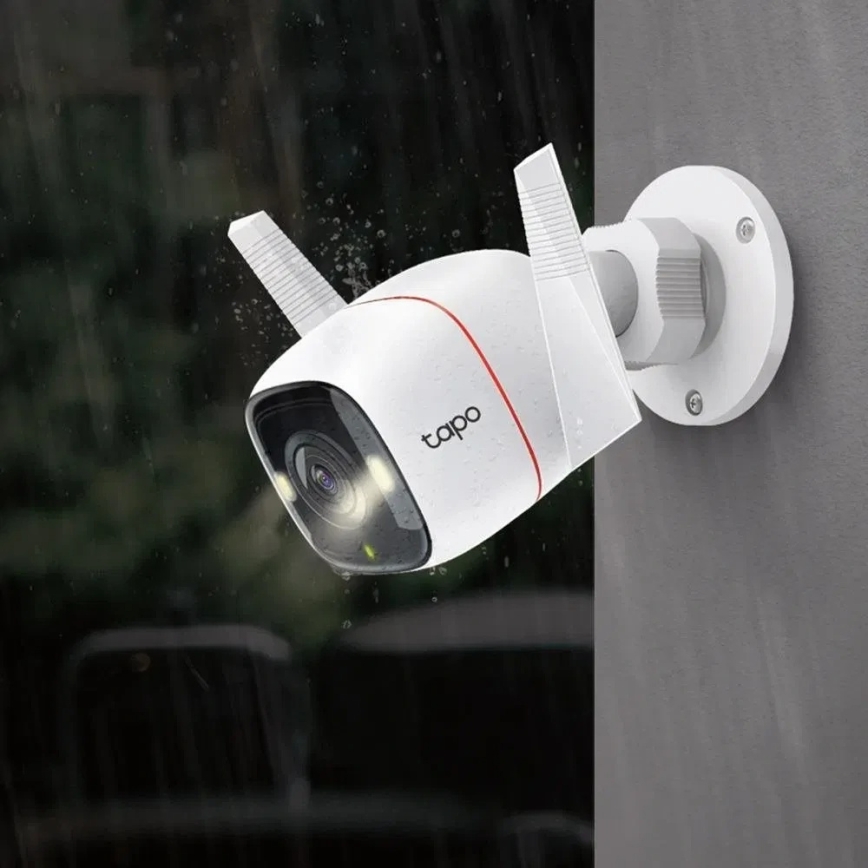 TP-Link - Cámara exterior inteligente con sensor IP66 y Wi-Fi