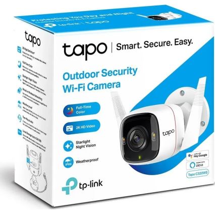TP-Link - Cámara exterior inteligente con sensor IP66 y Wi-Fi