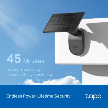 TP-Link - Cámara solar exterior con sensor, protección IP65 y Wi-Fi