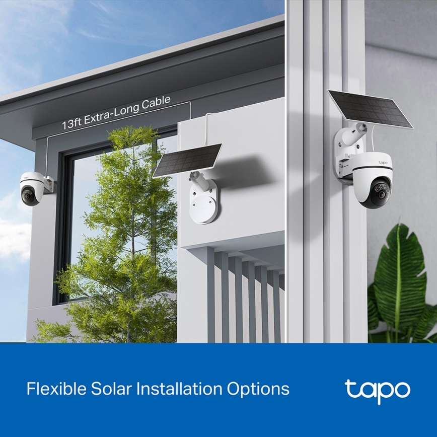 TP-Link - Cámara solar inteligente 5V IP65 Wi-Fi