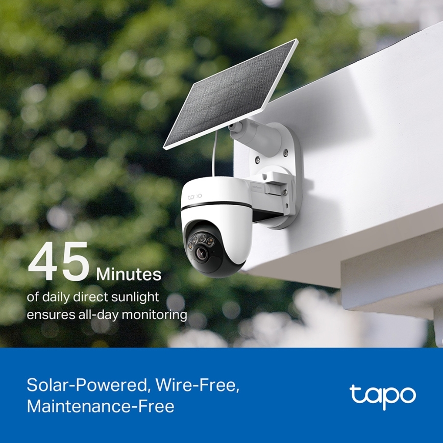TP-Link - Cámara solar inteligente 5V IP65 Wi-Fi