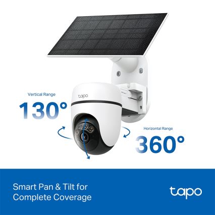 TP-Link - Cámara solar inteligente 5V IP65 Wi-Fi