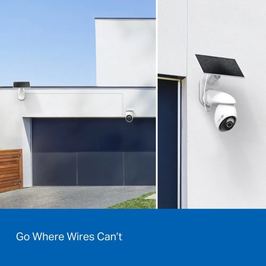 TP-Link - Cámara solar exterior con sensor IP65 Wi-Fi