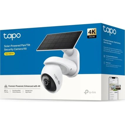 TP-Link - Cámara solar exterior con sensor IP65 Wi-Fi