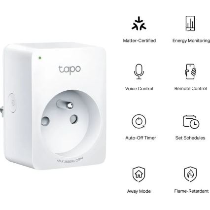 TP-Link - Enchufe inteligente E MATTER 3680W Wi-Fi