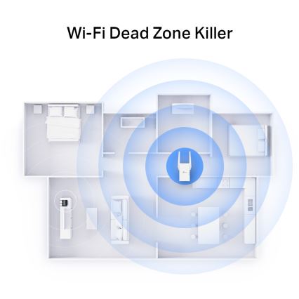 TP-Link - Extensor Wi-Fi 6 de doble banda RE705X