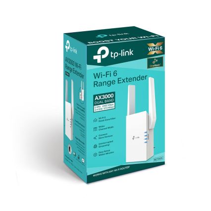 TP-Link - Extensor Wi-Fi 6 de doble banda RE705X