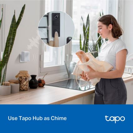 TP-Link - Mini timbre de vídeo inteligente con Wi-Fi
