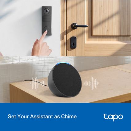 TP-Link - Mini timbre de vídeo inteligente con Wi-Fi