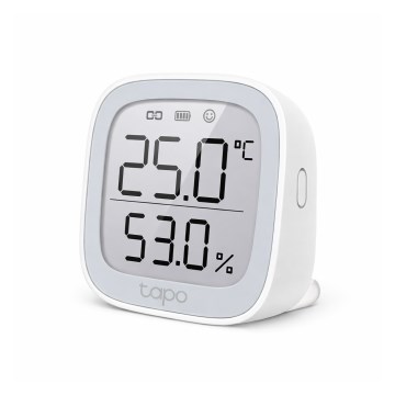 TP-Link - Monitor inteligente para medir la temperatura y la humedad, alimentado por 2 pilas AAA y con conectividad Wi-Fi