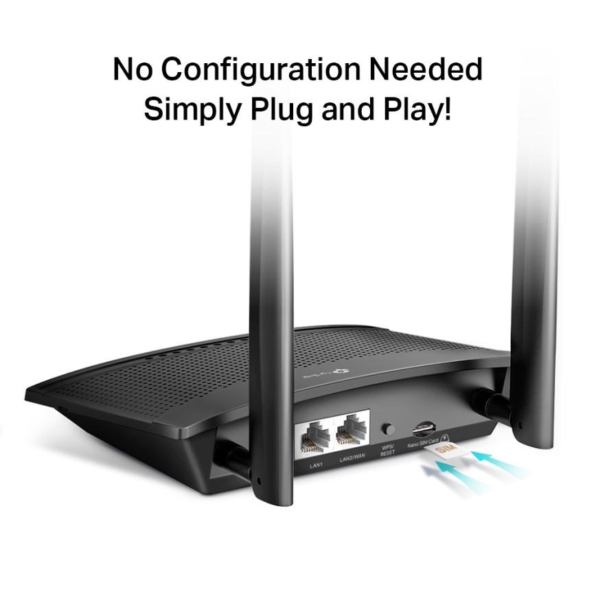 TP-Link - Router 4G LTE Wi-Fi N 300 Mbps TL-MR100