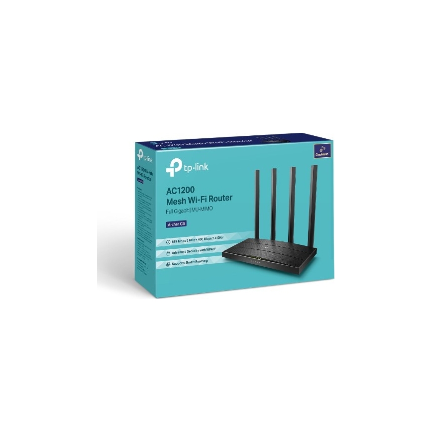 TP-Link - Router inalámbrico gigabit MU-MIMO Archer C6 V3.2 Wi-Fi