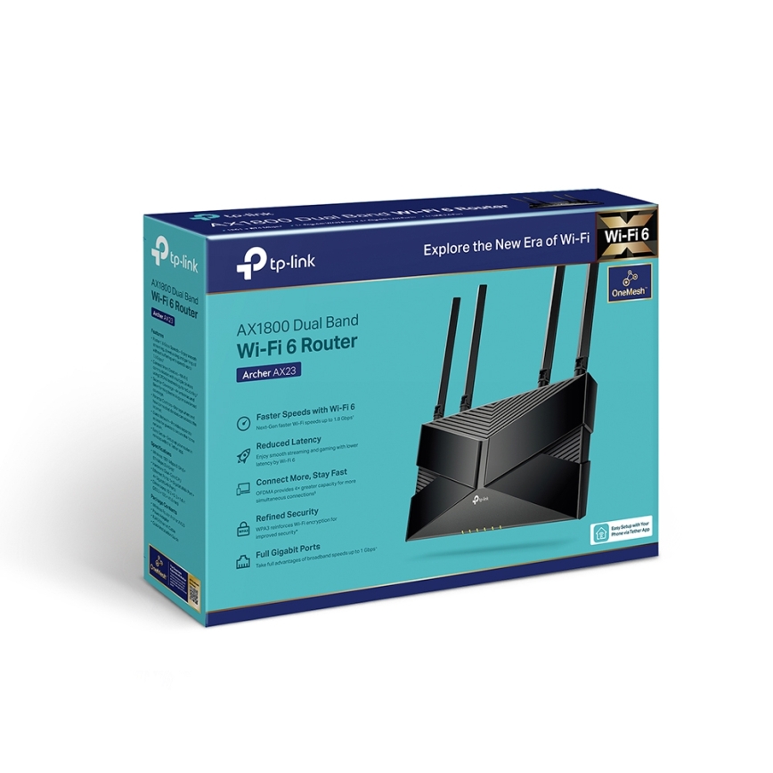 TP-Link - Router Wi-Fi 6 de doble banda Archer AX23