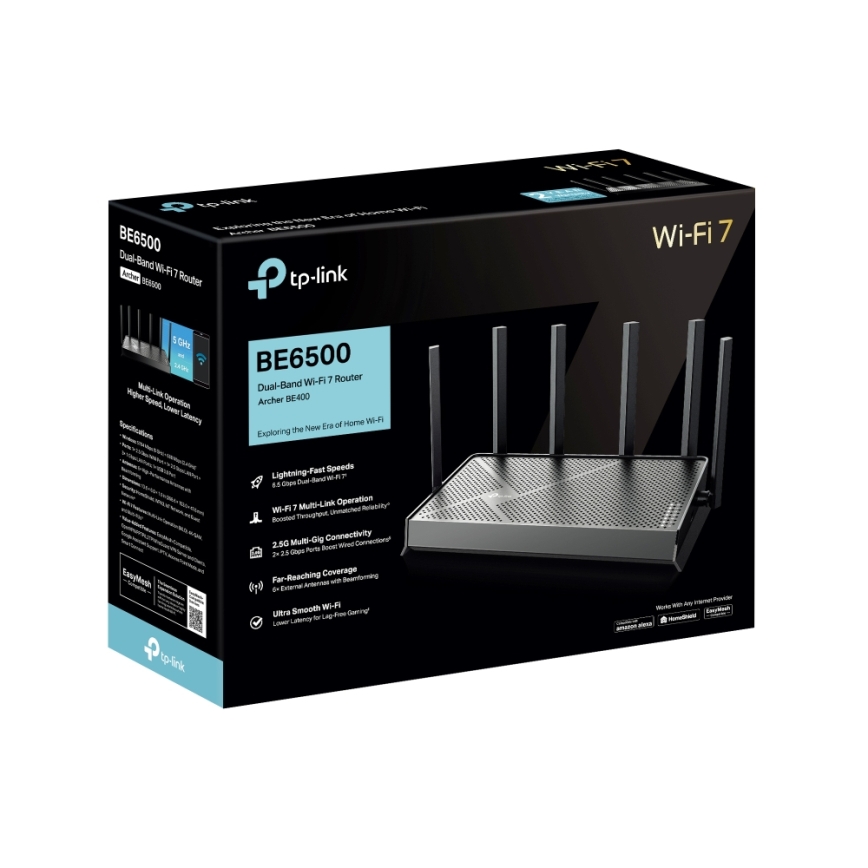 TP-Link - Router Wi-Fi 7 de doble banda Archer BE400