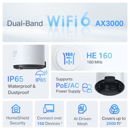 TP-Link - Sistema Mesh para exterior e interior con Wi-Fi 6 Deco X50-Outdoor