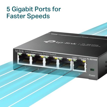 TP-Link - Switch Easy Smart Gigabit de 5 puertos
