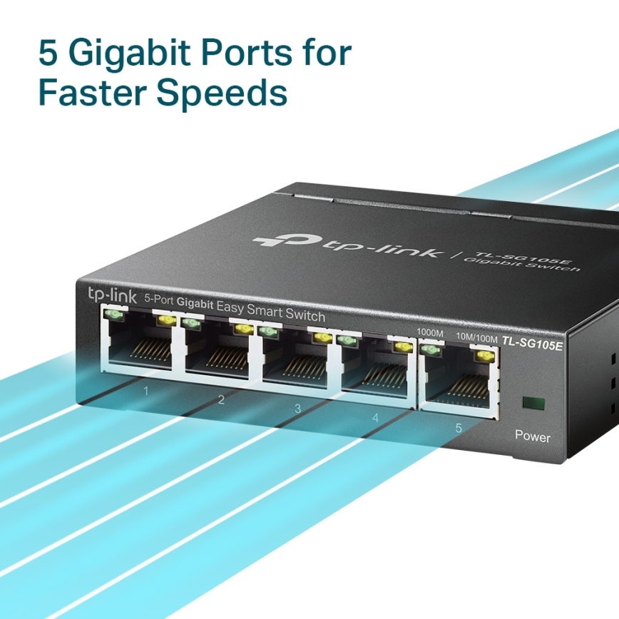 TP-Link - Switch Easy Smart Gigabit de 5 puertos