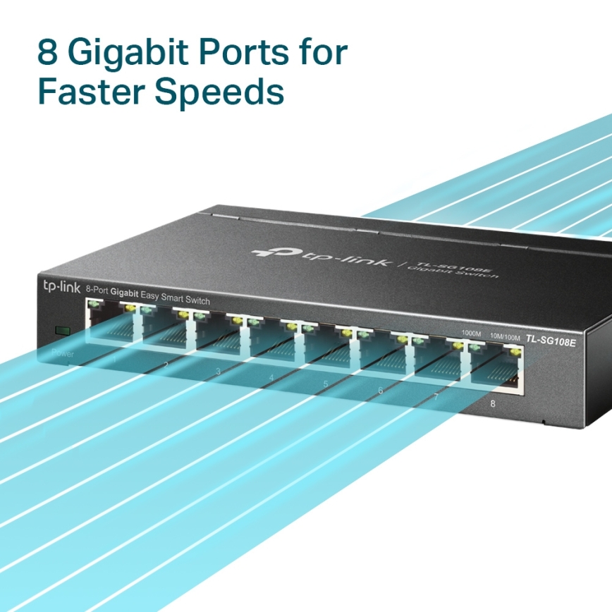 TP-Link - Switch Easy Smart Gigabit de 8 puertos
