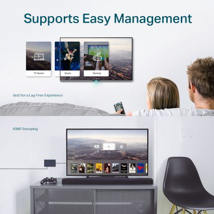 TP-Link - Switch Easy Smart Gigabit de 8 puertos