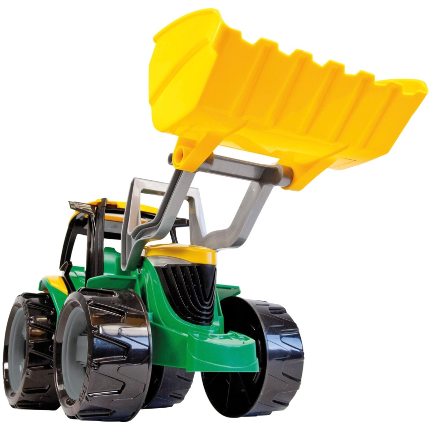 Tractor con pala frontal de 65 cm, verde/amarillo