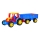 Tractor con remolque de 102 cm rojo/azul/amarillo