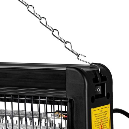 Trampa eléctrica para insectos 2x20W/230V 180 m²