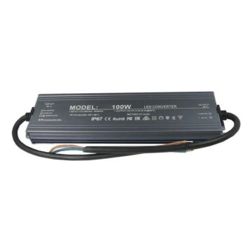 Transformador electrónico LED 100W/24V IP67