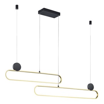 Trio - Lámpara colgante LED regulable GRANT LED/54W/230V 2300/3000/4000K negro/dorado
