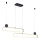 Trio - Lámpara colgante LED regulable GRANT LED/54W/230V 2300/3000/4000K negro/dorado