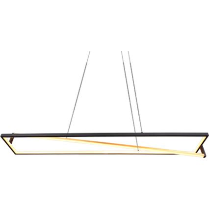 Trio - Lámpara colgante LED regulable con cable EDGE LED/35W/230V 2300/3000/4000K negro/dorado