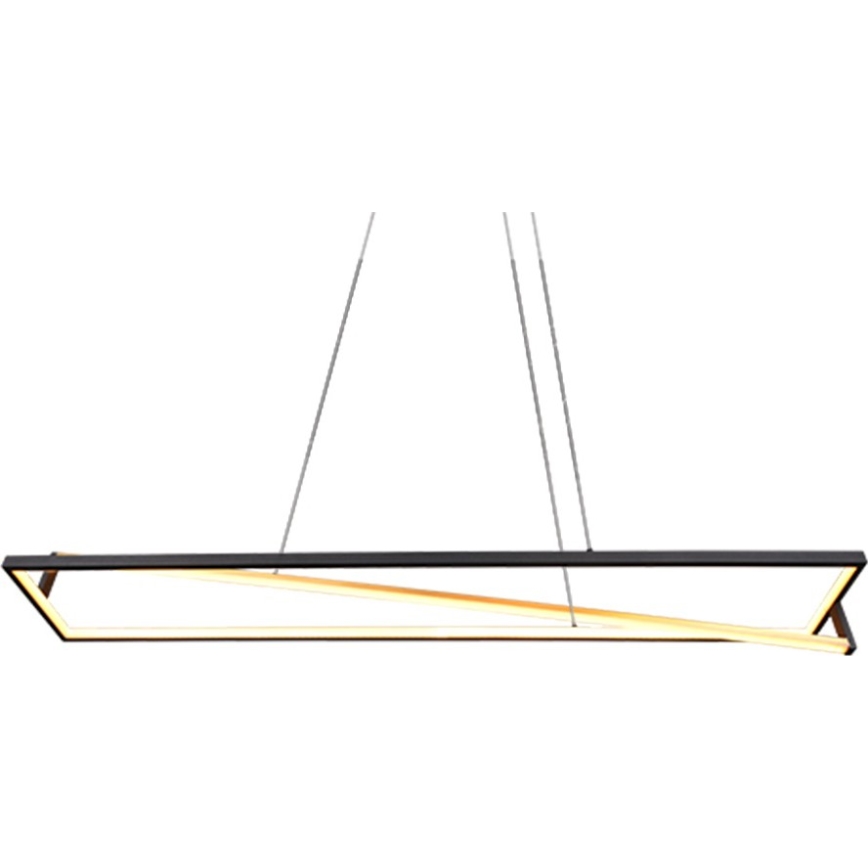 Trio - Lámpara colgante LED regulable con cable EDGE LED/35W/230V 2300/3000/4000K negro/dorado