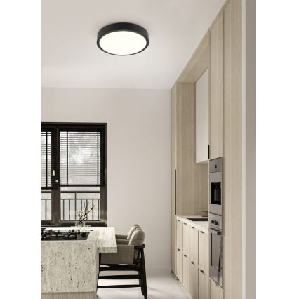 Trio - lámpara de techo LED regulable ISEO LED/24W/230V 3000K Ø 40 cm negra