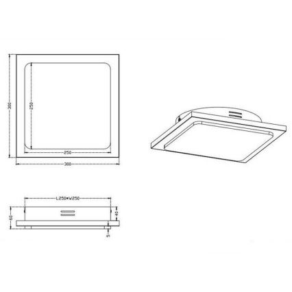 TRIO - Luminaria LED regulable de techo DENVER LED/20W/230V, acabado pátina