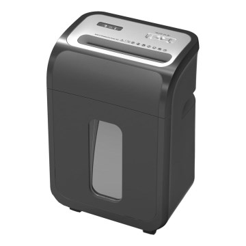 Trituradora de papel A4, capacidad 22 l, 230 V, negra