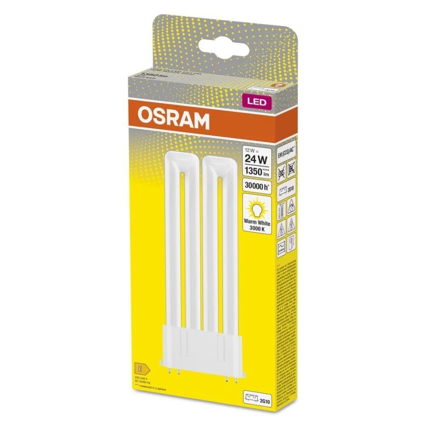 Tubo fluorescente LED 2G10/12W/230V 3000K - Osram