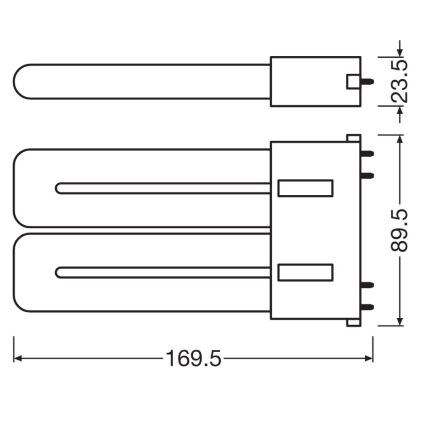 Tubo fluorescente LED 2G10/12W/230V 3000K - Osram
