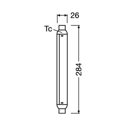Tubo fluorescente LED LINE S15s/7W/230V 2700K - Osram