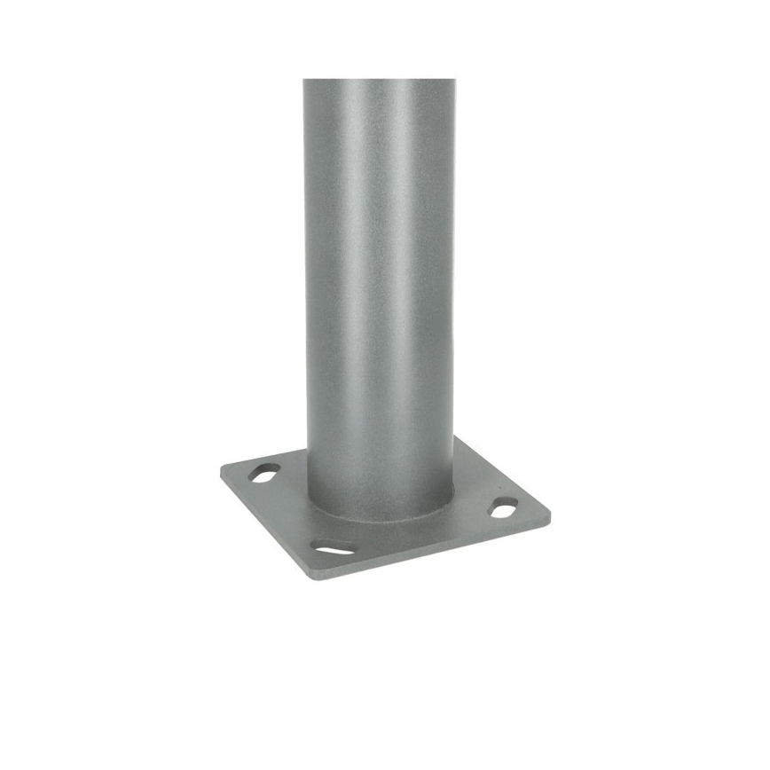 Tubo metálico para poste de iluminación exterior BASE 3 m gris