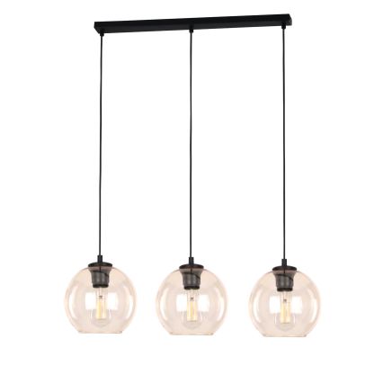 Tulipa de repuesto para lámpara de araña POBO E27, Ø 14 cm, vidrio ahumado beige
