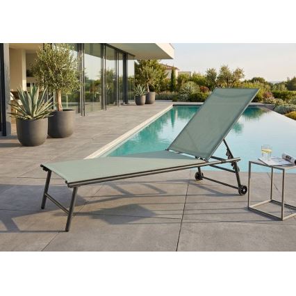 Tumbona reclinable TERA 57x185 cm verde